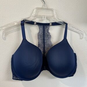 Victoria’s Secret Navy Lace Racerback T-Shirt Bra - Women Intimates & Sleepwear